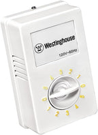 Westinghouse 7840900 Industrial 56-Inch Three-Blade Ceiling Fan with J-Hook Installation System, White, Wall Control