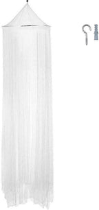 Eimilaly Bed Canopy Mosquito Net, Bed Canopy for Girls Room Decor - Insect Protection Hanging Canopy for Adults, Babies, Outdoor Camping, White/No Opening