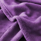 KMUSET Super Soft Throw Blanket Premium Silky Flannel Fleece Twin Size Purple Microfiber Lightweight Blanket All Season Use, 60X80 inches