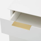 goldenwarm 100 Pack Gold Finger Edge Pulls Drawer Finger Pulls Champagne Gold Kitchen Hardware Handles Bedroom Dresser Drawers,3in Hole Center