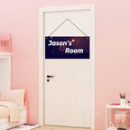 Personalized Sign Fantasy Universe Themed For Kids Room Nursery Door Decor,Custom Name Satrs Wall Art Decor Decorative Plate for Boys Bedroom Girls Room Baby Game Room