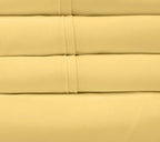 Full Size Bed Sheets - 6 Piece 1500 Supreme Collection Fine Brushed Microfiber Deep Pocket Full Sheet Set Bedding - 2 Extra Pillow Cases, Great Value, Full, Yellow