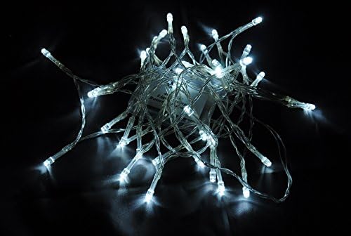 Karlling Battery Operated White 40 LED Fairy Light String Wedding Party Xmas Christmas Decorations(White,5 Pack)