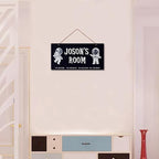 Personalized Signs Astronaut Sign Wall Art Decoration Exquisite Decorative Signs Custom Name for Children Baby Bedroom Kids Room Wall Art Decor Outer Space Themed Nursery Decor For Girls Boys Room