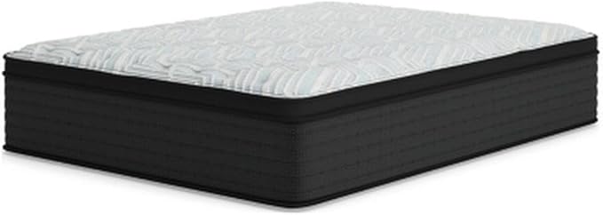 Signature Design by Ashley Palisades ET 14.75" Extra Plush Antimicrobial Copper Response Memory Foam Hybrid Mattress with Edge Support for Cool Sleep and Pressure Relief, King, Fiberglass Free