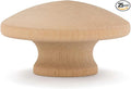 Woodpeckers Wood Knobs 1-3/4 inch, Pack of 25 Unfinished Small End Grain Wooden Knobs for Cabinets, Dressers, Drawer Pull, Furniture Replacement Knob, and Crafts