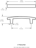 Franklin Brass Pierce (10-Pack) Cabinet Handles 3' Hole Center Heirloom Silver Kitchen Drawer Pulls Dresser, Furniture Hardware P29519K-904-B