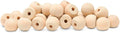 Wood Knobs, 3/4 Inch Round Natural Wood Drawer Pulls, Pack of 100 Unfinished Wooden Drawer Knobs, Ball Shaped Wood Cabinet Knobs, Nursery Dresser Knobs, Wood Door Knobs and Crafts