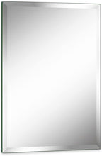 20"x30" Frameless Rectangle Wall Mirror with 1 inch Beveled Edge for Bathroom Vanity
