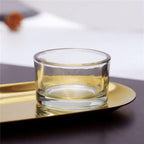 GOLDEAL 30 PCS Small Clear Glass Tealight Candle Holders,Tealight Holders Bulk Use for Weddings Parties Dinner,for 1.5" Tealight. as Well as Candle Mould…
