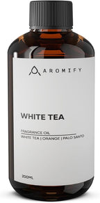 White Tea Diffuser Oil, 6.7 FL Oz, 200 mL, Aroma Essential Oil for Scent Diffusers, Luxury Hotel Scent for Home, Bathroom, Spa & Office, Natural White Tea Fragrance Oil, Orange & Palo Santo.