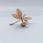 Lovely Dragonfly Cabinet Knobs Purple 4Pcs Animal Pull Single Hole Handle for Door Closet Drawer Cupboard Dresser Wardrobe Furniture Kitchen Modern Home Office
