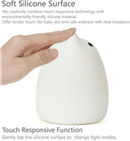 WoneNice Cute Kitty Night Light, Rechargeable Silicone Cute Lamp with Warm White & 7-Color Breathing Modes, Touch Sensor Control, Gift for Women Mom Teen Girls Kids Toddler Baby
