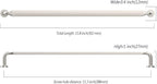 Asidrama 6 Pack 11.3 Inch(288mm) Brushed Satin Nickel Kitchen Cabinet Handles, Cabinet Pulls Kitchen Cabinet Hardware for Cupboard Drawer Pulls
