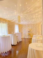 Lighting EVER 594 LED Curtain Lights, 20 x 10 ft Plug in Hanging Fairy String Lights, Wedding Party Backdrop Lights, Twinkle Lights for Wall, Patio, NOT Connectable (XL Size, 27 Strings, 9" Apart)