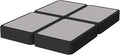 Nutan Inch Sturdy Box Spring for Mattress Support-Durable and Fully Assembled, Natural Wood California King(Fold), Gray, 8" Foundation