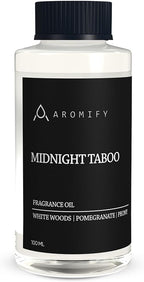 Midnight Taboo Diffuser Oil, 3.3 Fl Oz 100 mL Inspired by Luxury Hotels, Hotel Scent for Home, Office, Bathroom, Aromatherapy Blend of Essential Oil, Lemon & Pomegranate Scents