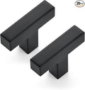 Ravinte 20 Pack 2 inch Length Square Cabinet Pulls Matte Black Stainless Steel Kitchen Drawer Pulls Cupboard Handles Cabinet Handles