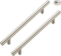 JOY DECOR 60 Pack Cabinet Handles, Brushed Nickel Cabinet Pulls, 6-1/4 in Hole Center Kitchen Cabinet Handles, Stainless Steel T Bar Handles for Dresser Drawers