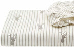 Eddie Bauer - Twin Sheets, Cotton Flannel Bedding Set, Brushed For Extra Softness, Cozy Home Decor (Deer Lodge, Twin)