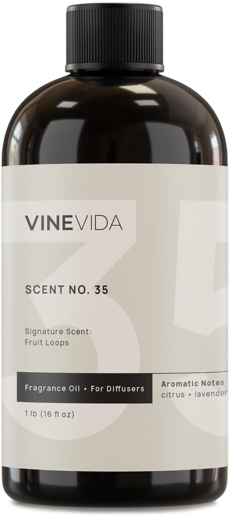 VINEVIDA [16 Fl Oz] Fruit Loops Fragrance Oil for Cold Air Diffusers, Essential Oils for Diffuser Oil Refill & Air Freshener Room Spray
