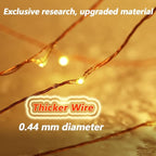 165Ft Ultra Long 500 LEDs String Lights Plug in, with Switch/Timer, Waterproof Dimmable Copper String Lights for Home/Holiday Decor, 8 Modes Fairy Lights with Remote, Warm White UL Listed