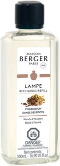 Charleston | Lampe Berger Fragrance Refill by Maison Berger | for Home Fragrance Oil Diffuser | Purifying and perfuming Your Home | 16.9 Fluid Ounces - 500 milliliters | Made in France