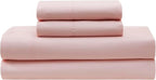 5 Piece Comforter Set Bed in a Bag Ombre Pintuck Design All Season Soft Down Alternative Bedding Comforter Set & Luxurious Matching Bed Sheets & Pillow Sham, Ombre Pintuck Blush, Twin