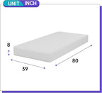 PayLessHere 8 Inch Twin XL Gel Memory Foam Mattress Fiberglass Free/CertiPUR-US Certified/Bed-in-a-Box/Cool Sleep & Comfy Support(Twin Extra Large)