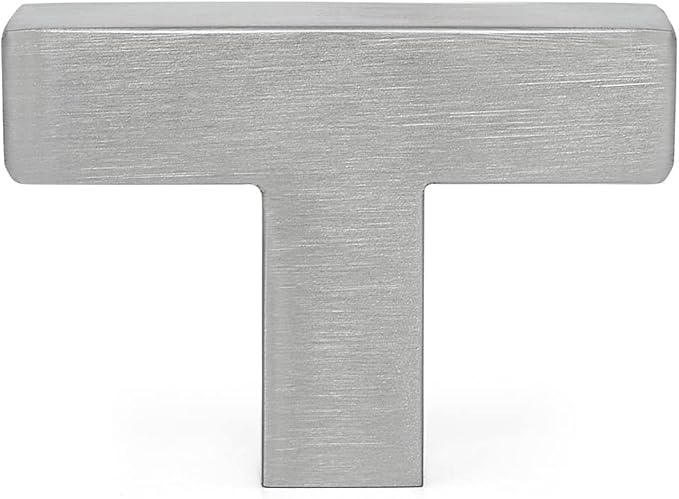 Ravinte 10 Pack 2 inch Length Square Cabinet Pulls Brushed Nickel Stainless Steel Kitchen Drawer Pulls Cupboard Handles Cabinet Handles