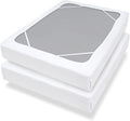 Twin Size Box Spring Cover with Smooth and Elastic Woven Fabric, Alternates for Bed Skirt, Wrinkle & Fading Resistant, Washable, Dustproof, White, 2 Pack