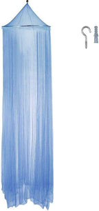 Eimilaly Bed Canopy Mosquito Net, Bed Canopy for Girls Room Decor - Insect Protection Hanging Canopy for Adults, Babies, Outdoor Camping, Light Blue/No Opening