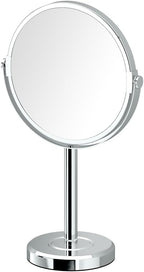 Gatco 1386C Latitude II Minimalist Bathroom Counter Top Vanity, 3x Magnification Makeup Mirror, 12.5" Height, Chrome