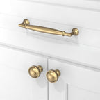 10 Pack Champagne Bronze Cabinet Pulls 5 Inch(128mm) Kitchen Cabinet Handles Solid Zinc Alloy Cabinet Hardware Drawer Pulls