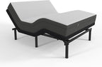 Blissful Nights e3 Full Adjustable Bed Base Frame with 10" Medium Firm Gel Infused Memory Foam Mattress
