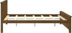 Max & Lily Queen Bed Frame with Slatted Headboard, Solid Wood Platform Bed for Kids, No Box Spring Needed, Easy Assembly, Walnut
