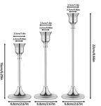 Candlestick Holder for Taper Candles Hi-Q Candle Holders (6PCS, Silver)
