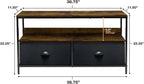 Sorbus TV Stand Dresser with 2 Drawers - Television Riser Chest with Storage - Bedroom, Living Room, Closet, & Dorm Furniture