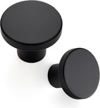 Ravinte 3 Pack Cabinet Knobs Black Kitchen Cabinet Knobs Round Dresser Drawer Pulls Closet Door Pulls 1-1/5 Inch