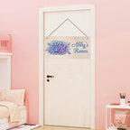 Personalized Signs Peacock Room Decor Custom Sign Nursery Girls Name Hanging Décor Kids Door Sign For Kids Room