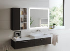 36x36 Inch LED Bathroom Mirror - 3 Colors, Dimmable, Anti-Fog, Wall Mounted Smart Vanity Mirror