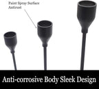 Denique Candlestick Holders 2 Sets, 6 PCS Matte Black Taper Candle Holders, Candlestick Holders Set for Table Centerpiece Vintage Modern Candle Holders for Home Wedding Decoration