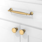 10 Pack Champagne Bronze Cabinet Knobs Single Hole Cabinet Pulls Round Kitchen Cabinet Knobs