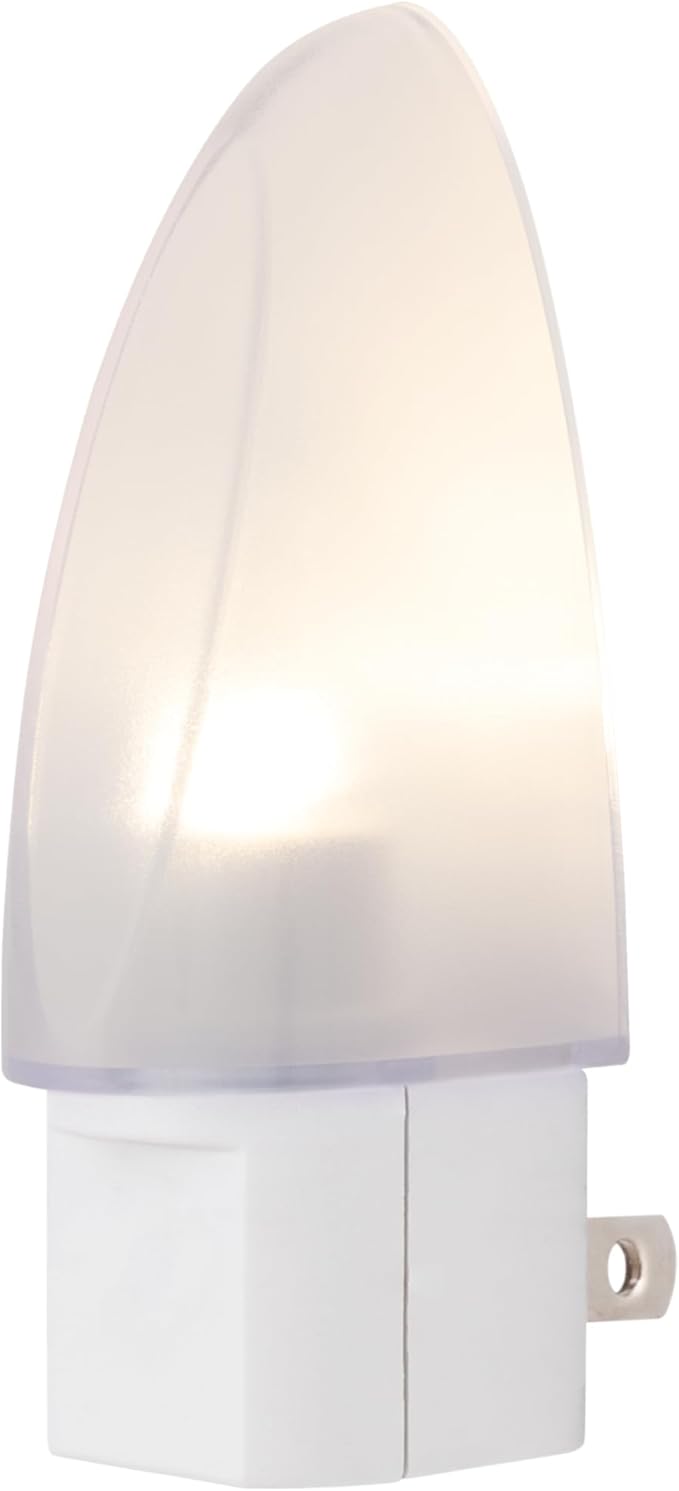 Lights by Night LED Night Light, Plug-in, Dusk to Dawn Sensor, Warm White, UL-Certified, Energy Efficient, Ideal Nightlight for Bedroom, Bathroom, Nursery, Hallway, Kitchen, 11376