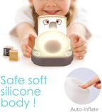 Night Light Kids with Cute Train Design Children's Room LED Bedside Lamp with Changeable RGB Colors Rechargeable Night Light Compatible with Touch Control & Remote Control - Train