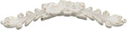 2Pcs Euro Rose Decorative Cabinet Pull Handles, Ivory White, Zinc Alloy, 5" Hole Center