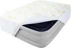 King Size Air Mattress Topper Cover, Thick Quilted Mattress Topper, Viscose Made from Bamboo Pillow Top King Mattress Pad with Deep Pocket Fits Up to 23 Inch Mattress