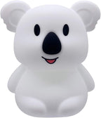 Night Light Kids with Cute Koala Design Baby Children's Room LED Bedside Lamp with Changeable RGB Colors Rechargeable Night Light Compatible with Touch Control & Remote Control - Koala