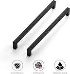 Ravinte 20 Pack 10 Inch Kitchen Square Cabinet Handles Matte Black Pulls Black Drawer Pulls Kitchen Cabinet Hardware Handles