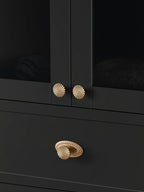 2 Pack Champagne Bronze Cabinet Knobs Flat Drawer Pulls Kitchen Cupboard Bathroom Dresser Cabinet Hardware Handles Zinc Alloy
